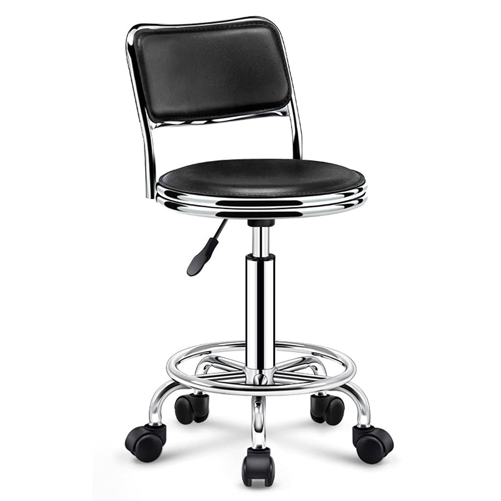 Tabouret rond à roulettes résistant pour postures de dessin