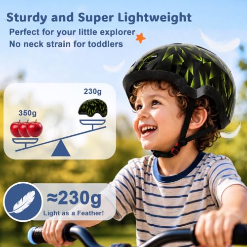 Image of Toddler Helmet, Adjustable Kids Bike Helmet for Ages 1-3-8