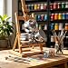 Imagen de Dispensador de pintura al óleo de acero inoxidable con tapa a prueba de fugas para artistas
