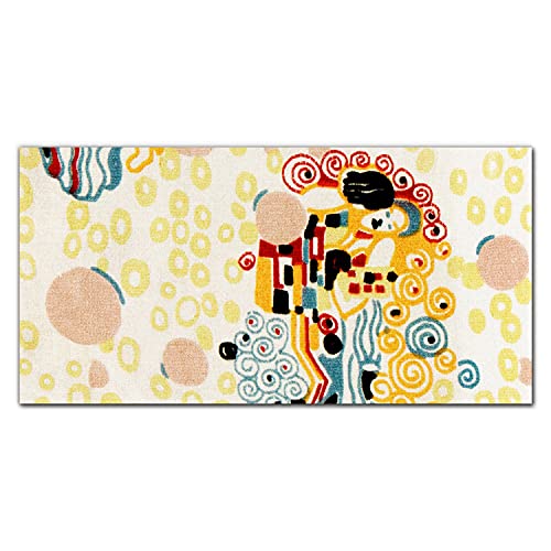Impression sur verre Gustav Klimt, tableau mural haut de gamme 100x50