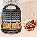 AJH Macchina per Waffle 3 in 1, tostapane per Sandwich, griglia per Presse, Macchina per Ferro da Stiro per Ciambelle, Piastre per Rivestimento Antiaderente Profondo, 750 W, Controllo Automatico