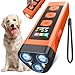 Dog Bark Deterrent Device, Color Display 2000 mAh Rechargeable Ultrasonic Anti-Barking Trainer with 4 Frequency Settings 25/30/40/55 kHz, 65ft Long-Range, Safe & Effective Alternative to Bark Collars