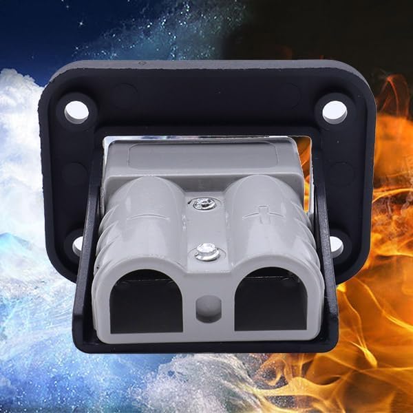 50A batterijstekker/connector voor auto, camper, camper, boot (compatibel met Anderson stekker