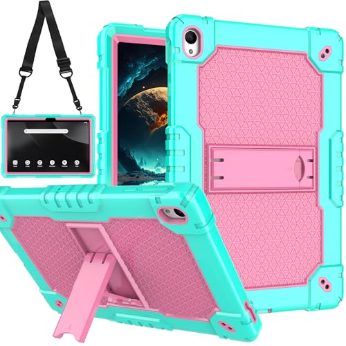 Doemoil for Walmart Onn 11 inch Tablet Pro 2024 Model Case-Onn 11 inch Tablet Pro Model 100146660 Hybird Case Kids Friendly with Stand for Walmart Onn 11 Tablet Pro 2024 Released (Green-Pink)