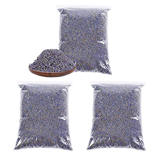 Naturales Flores De Lavanda Secas - 3 Saquitos De Flores, Bolsas Ambientador para Hacer Jabón
