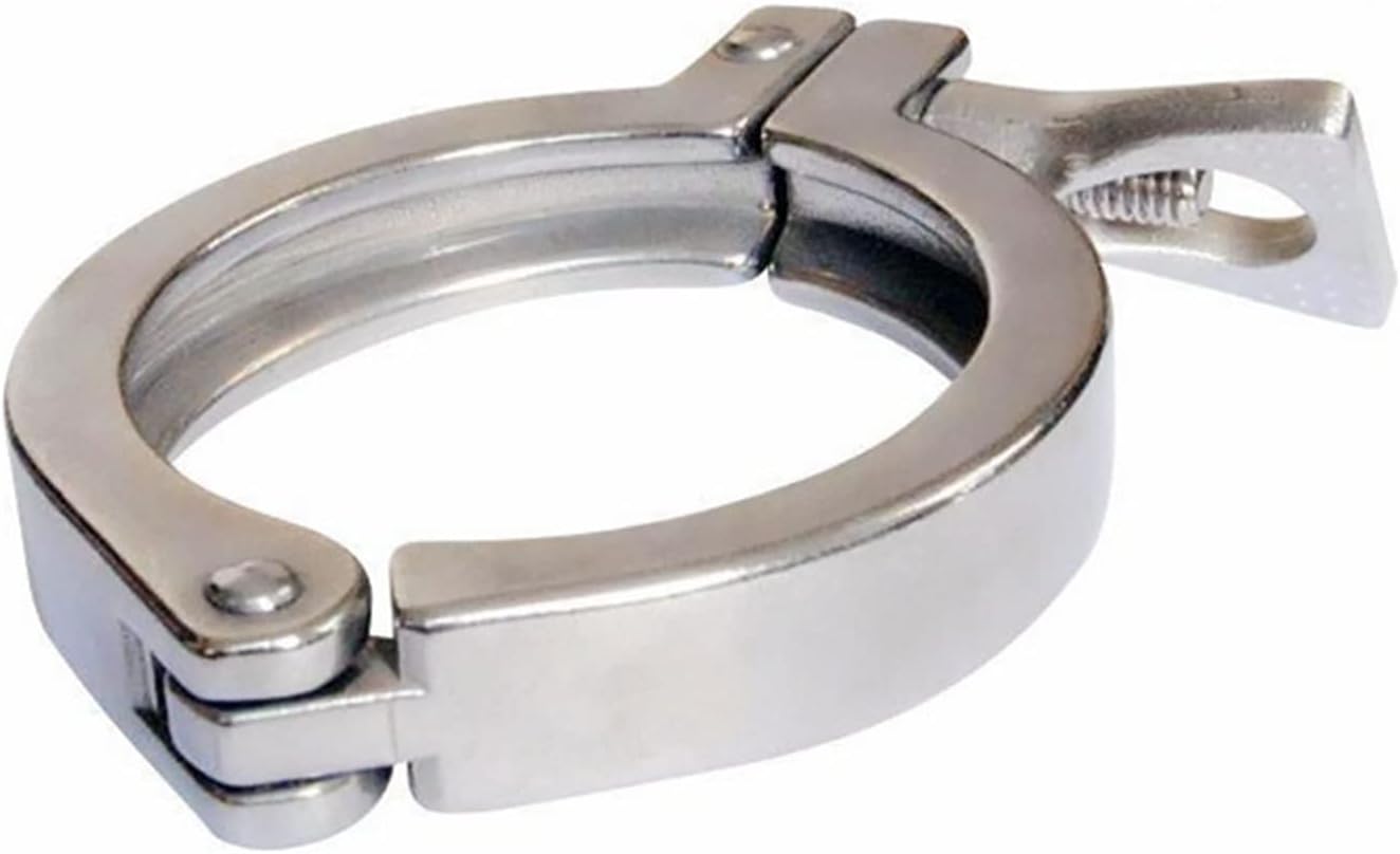 Stainless Steel Elbow 304 Stainless Steel Elbow Sanitary Fitting 19mm 25mm 32mm 38mm 45mm 51mm 57mm 63mm Pipe OD Feerule + Tri Clamp + Silicon Gasket(63mmOD77.5mm)