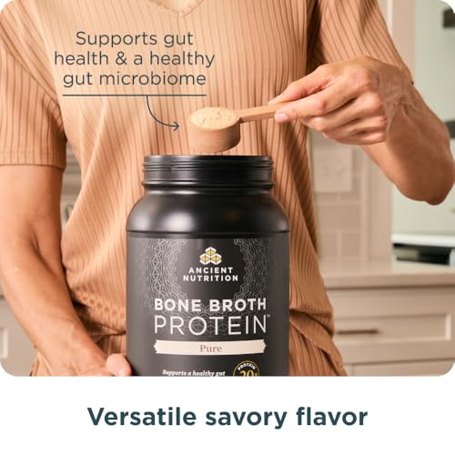 Ancient Nutrition Grass Fed Bone Broth Protein Powder, Pure - image 7