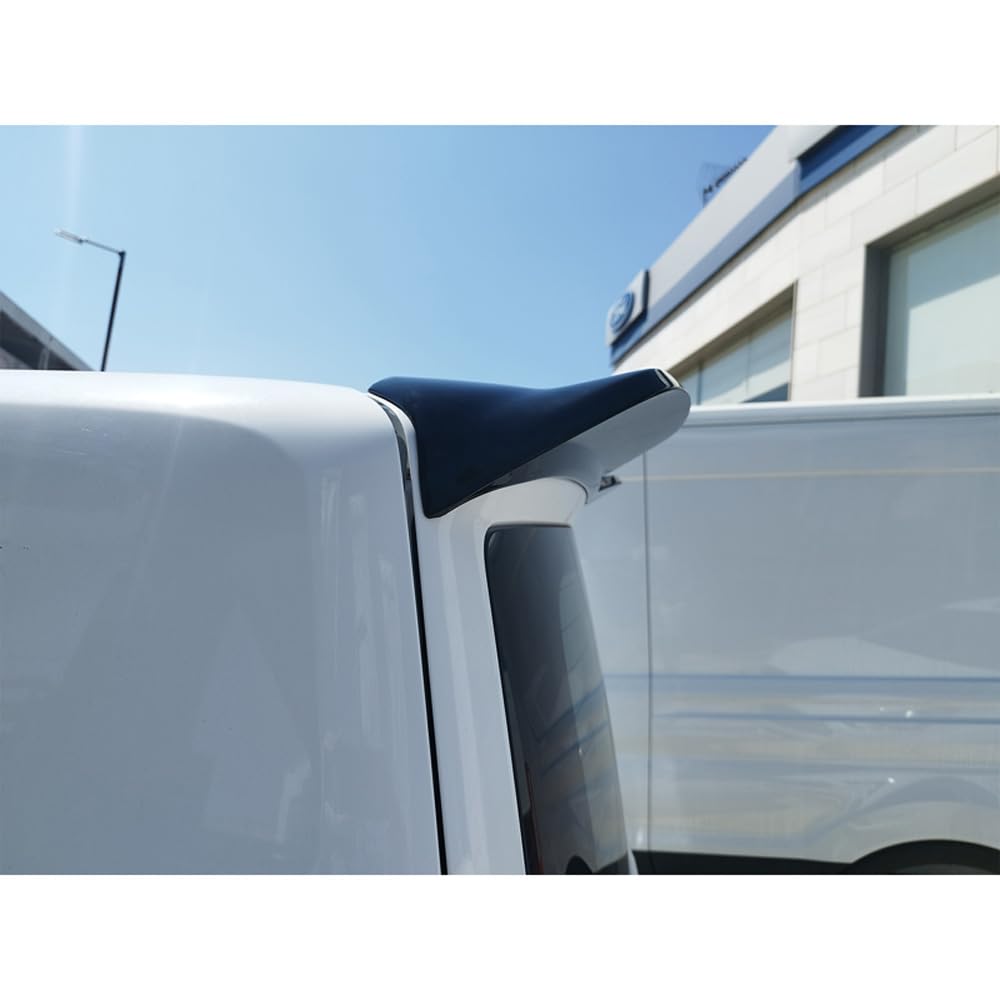 Becquet de toit V.3 compatible avec Ford Transit Custom (V710) 2023- & Volkswagen Transporter T7 2024- (avec 2 portes battantes) (PU), Non peint