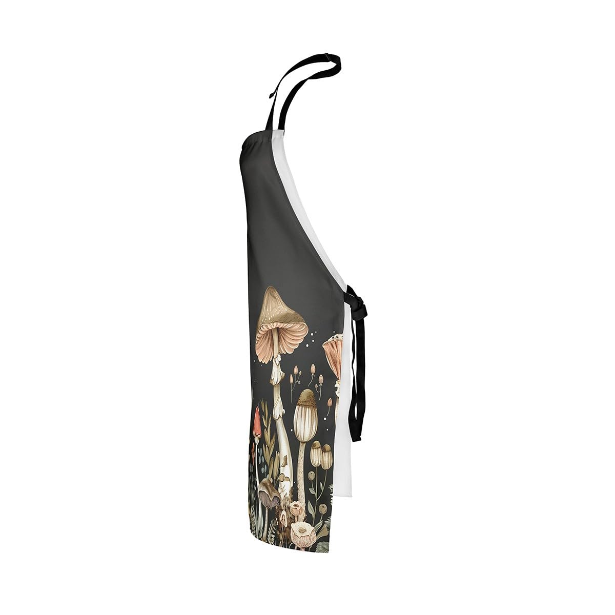 Loussiesd Cute Mushroom Bib Apron Adjustable Boho Mushroom Apron for Women Men Kawaii Fungus Waterproof Apron 78x66cm Wild Cooking Kitchen Chef Apron - Image 4