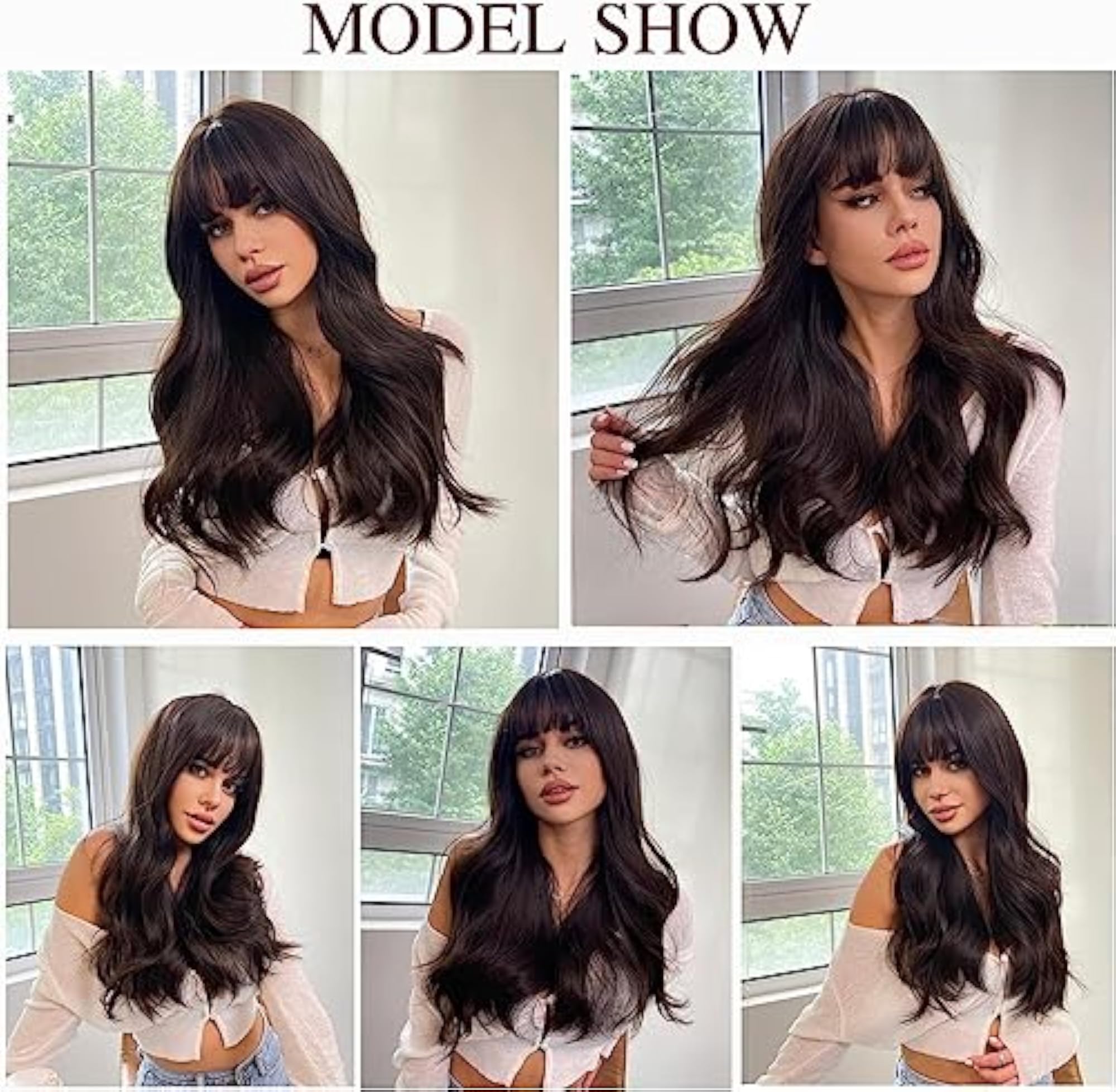 Curly Wavy Synthetic Hair Wig for Women