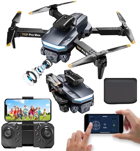Image of Heattack Olly'S-Drone-With-4K-Camera-Wifi-FPV-1080P-HD-Dual-Foldable-RC-Drone-Altitude-Hold-Headless-Mode-Visual-Positioning-Auto-Return-App-Control-Multicolor-4 (DN7)