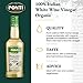 Ponti 100% Italian White Vinegar for Cooking - Organic White Wine Vinegar with Balanced Acidity – Ideal for Salads, Vegetables & Marinades – USDA Certified, 16.9 fl oz