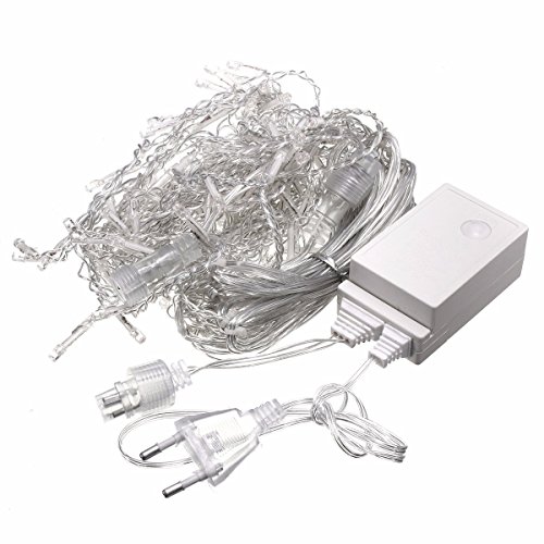 SOLMORE 4m x 0.6m Tenda Luminosa di Natale 120 LED...