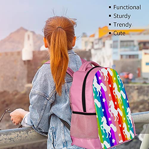 Sac à dos enfants motif licorne multicolore pour l'école primaire - 6