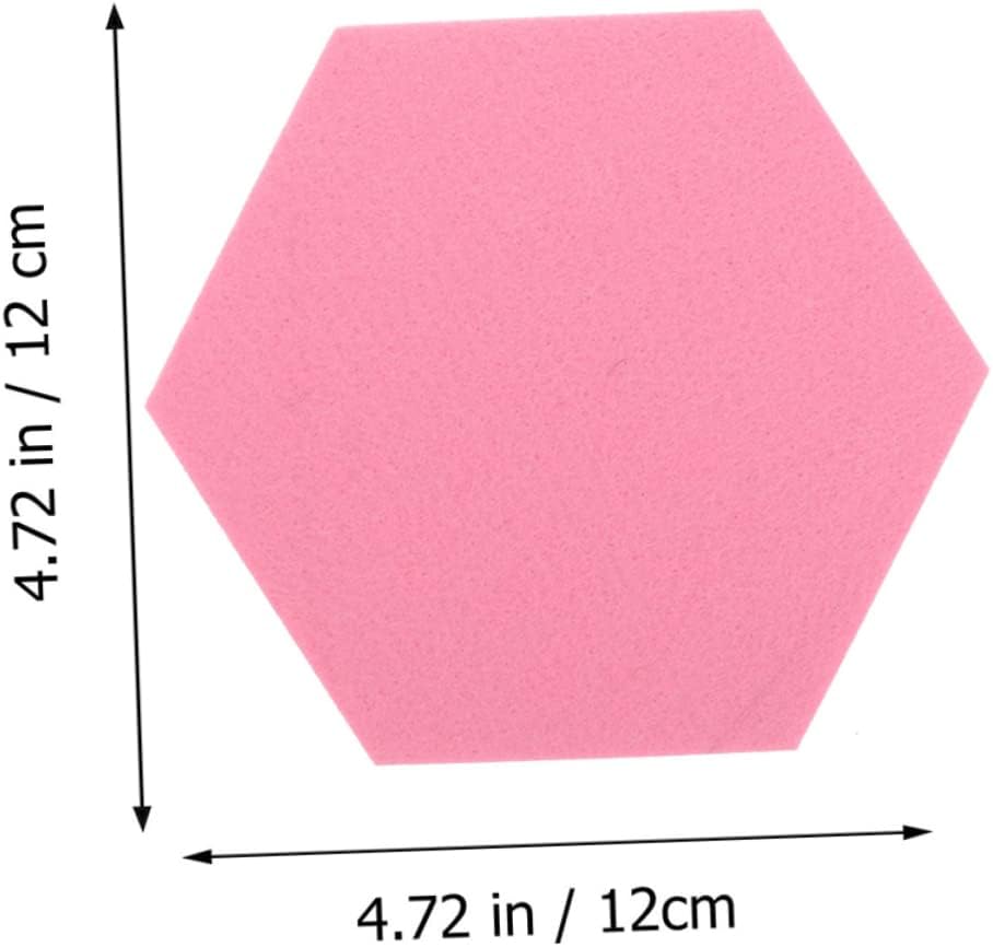 DOITOOL Hexagonal Soundproof Felt Wall Decor 10-Piece Set Creative Bulletin Board for Office and Home Wall Notice Board Decorative Message Functionality