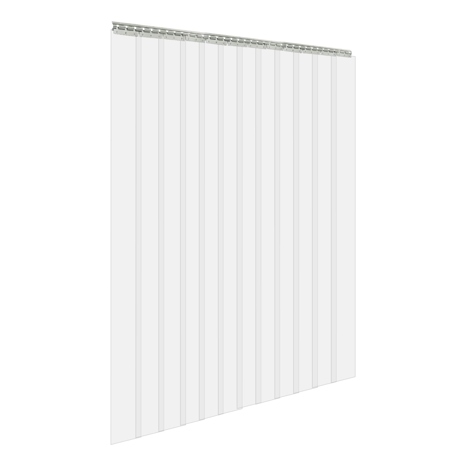 Rideau à lamelles en PVC - 12 lamelles - Largeur de chaque bande : 18 cm - Épaisseur : 2 mm - Pour entrepôts, usines, porte d'entrée, porte arrière, chambre à coucher