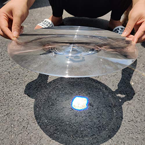 Image of 2-Pack Large Fresnel Lenses Φ300mm(11.81 inch), Focal Length 200mm, Acrylic Magnifier for Solar Heating, Solar Cooking, Visual Education. (Focal Length 200mm)