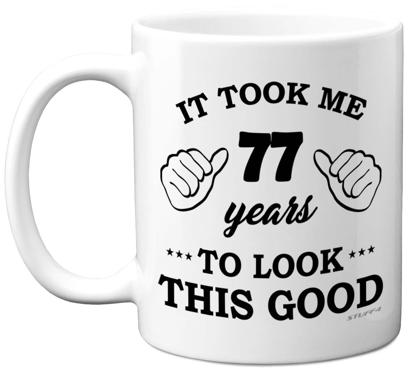 Stuff4 77th Birthday Gifts for Women and Men, Birthday Mug for 77 Year Old