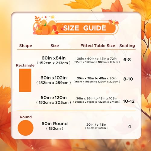 Image of sancua 6 Pack Rust Tablecloth 60 x 102 Inch, Rectangle Thanksgiving Burnt Orange Table Cloth for 6 Feet Tables - Stain and Wrinkle Resistant Washable Polyester Table Cover for Dining Parties Camping