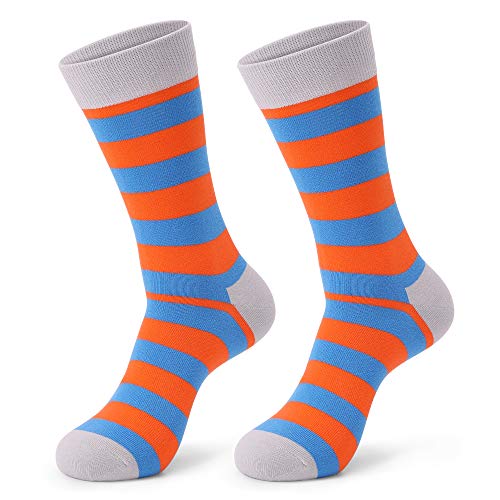 Mens Dress Socks 5 Pack Colorful Socks for Men Cotton Fashion Crew Casual Socks4