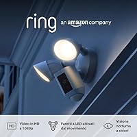 Ring videocamera Plus con proiettori cablata (Floodlight Cam Wired Plus)