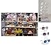 Anetiry 2 Pack Sunglasses Rack Eyeglasses Display Stand Holder Storage Organizer for 5 Glasses Acrylic Jewelry Eyewear Display for Selling Clear