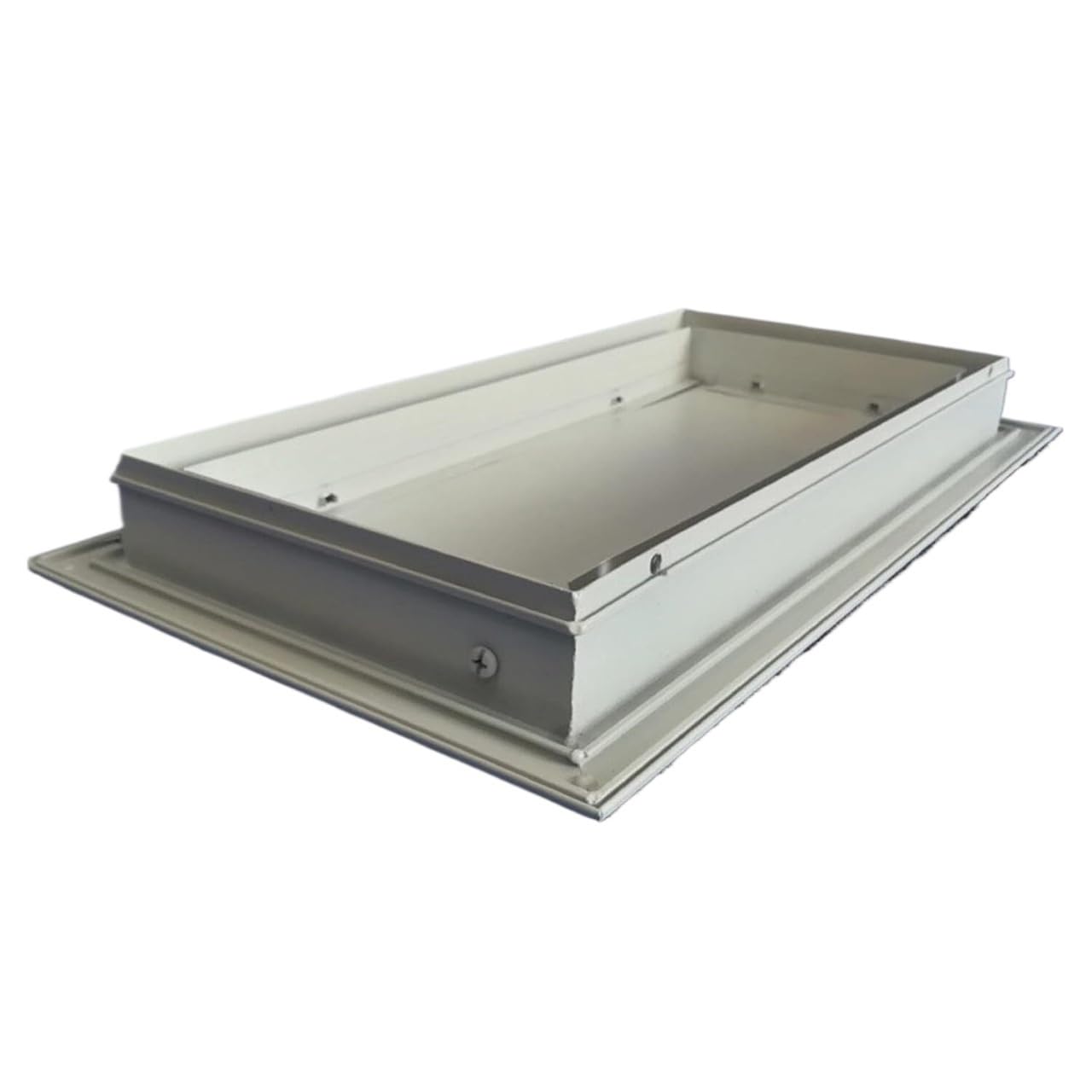 Lockable White Access Panel - Aluminum Ceiling Inspection Door for Plumbing, for Office Buildings, Shopping Malls,1pcs(16x16inch/400x400mm)