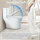 Toilettendeckel mit Absenkautomatik,WC Sitz Quick Release Funktion und Softclose - Einfache Montage Klodeckel aus Duroplast Toilettensitz,Antibakteriell,bis 250 kg, Abnehmbar,Klobrille Oval