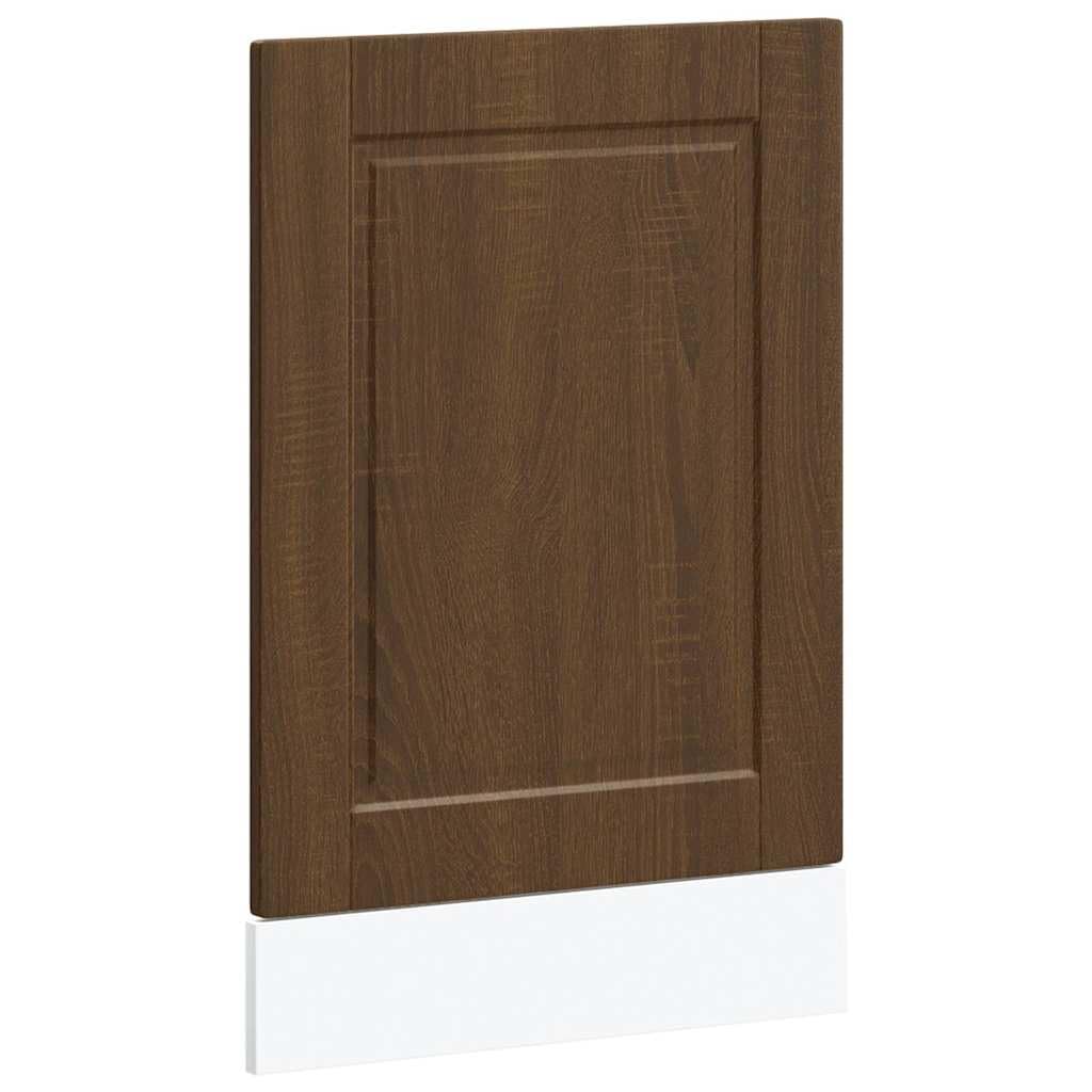 Tomostar Façade de Porte Lave Vaisselle, Panneau de Lave-Vaisselle Accessoire pour Lave-Vaisselle Cuisine Porto chêne Marron 45x1,5x67 cm