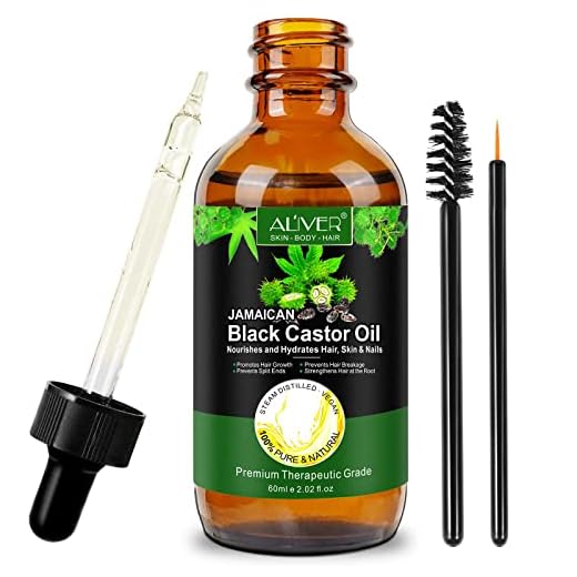 CLOXENY Castor Oil for Hair Growth,Eyelashes And Eyebrows,Jamaican Black Castor Oil,Natural Cold Pressed Hair Treatment Oils,Organic Hair Oil for Dry Damaged Hair,Skin And Nails,2.02 Fl.Oz