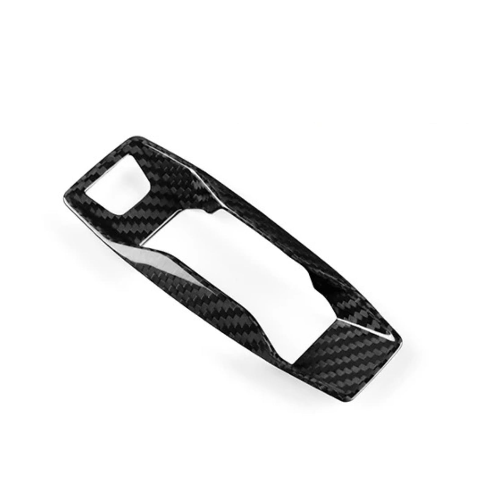 QBKGMEWCA Car Gear Shift Trim Compatible for Audi A3/A5/A6/Q5/Q6/SQ5/SQ6/RS3 S E-tron GT/RS GT 2025-UP Q4 2024-UP Real Dry Carbon Fiber