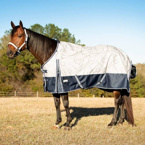 Jeffers Poplar Head Uniquely English 1200 Denier Turnout Sheet, 0 Gram, Latte Snaffles & Irons, 69