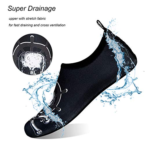 Image of WateLves Water Shoes for Womens Mens Barefoot Quick-Dry Aqua Socks for Beach Swim Surf Yoga Exercise New Translucent Color Soles