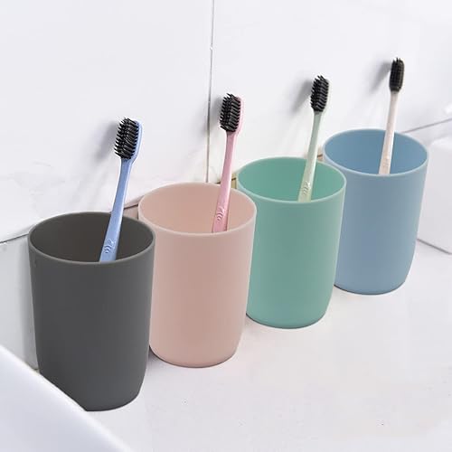 Miniatura 9 de Vasos de plástico de 10 onzas para agua reutilizables irrompibles aptos para lavavajillas juego de 4 colores surtidos 4 unidades