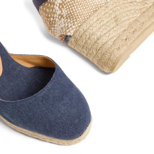 Image of Castaner | Espadrille with Wedge Carina Made in Canvas 7 cm | Woman