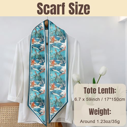 Hair Head Scarf Neck Scarves Silk Feeling Long Satin Fashion Cute Decoration Handbag Women Girls 59 * 6.7''2