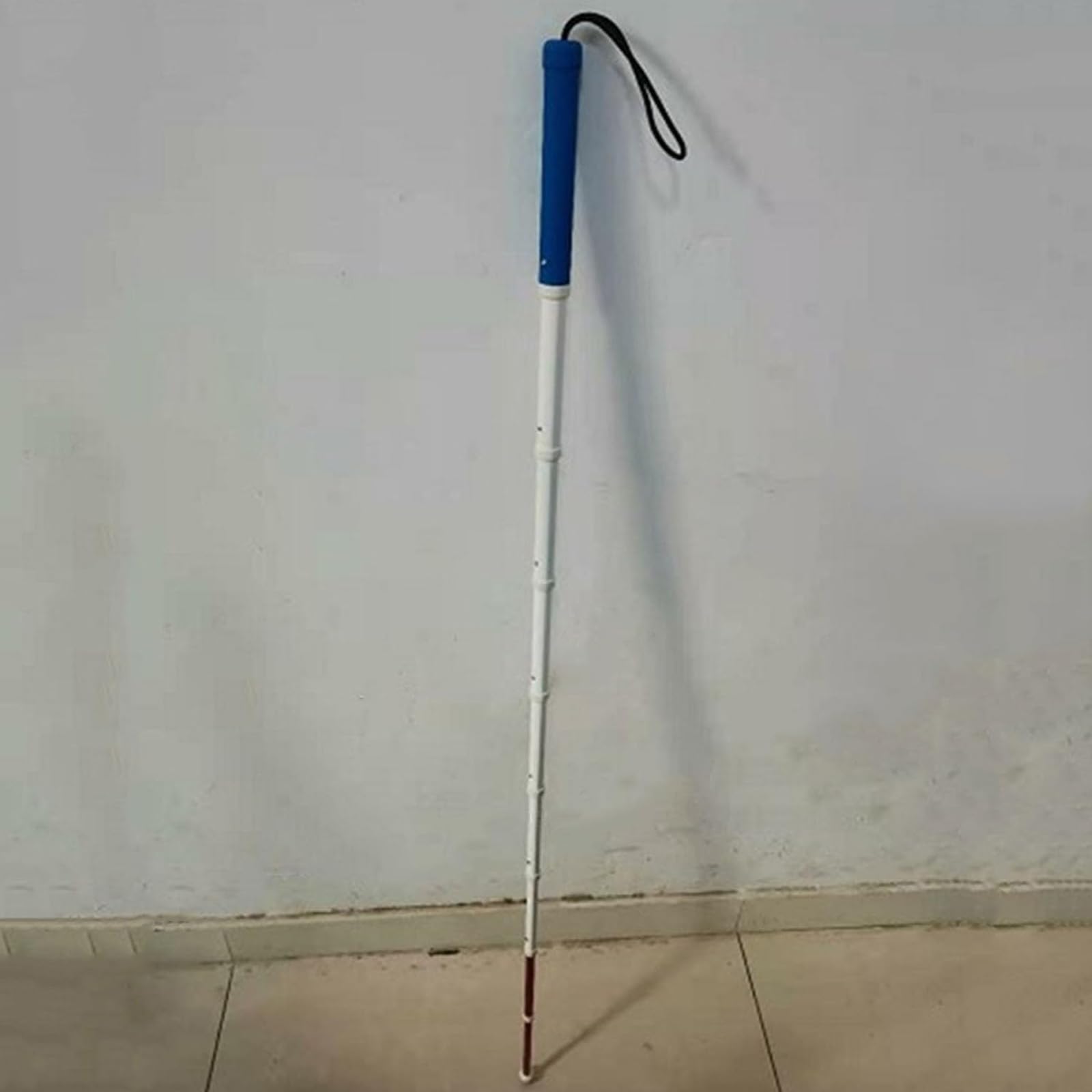 Bastón telescópico de Movilidad para Ciegos con película Reflectante, bastón para Ciegos Antideslizantes de aleación de Titanio para Ciegos y discapacitados visuales