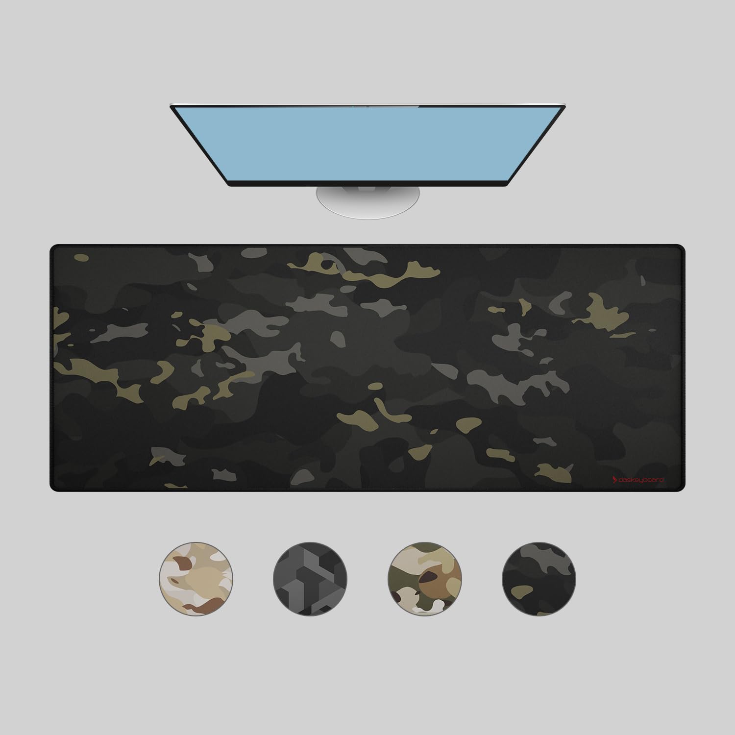 Das Keyboard Large Gaming Mouse Pad Desk Mat With Stitched Edge - Non - View #4