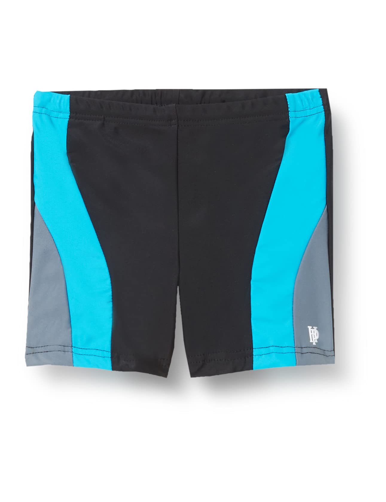 Haute Pression Boys Swim Nappy, Black/Grey/Turquoise, 10 Years — image 1