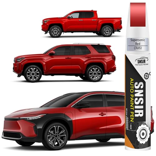 Image of Car Touch up Paint(3U5 Supersonic Red) Compatible with Toyota, Car Paint Pen Scratch Repair Two-In-One Touch Up Paint, Premium Car Scratch Remover for Deep Scratches