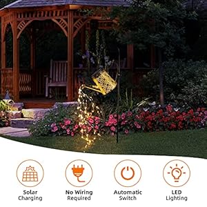 Otdair Solar Lanterns Outdoor Waterproof for Grandma Gifts, Metal Watering Can Garden Decor for Outside, Solar Garden Light for Outdoor Pathway Yard Lawn Patio Decorations Gifts for Women Mom Birthday Otdair Solar Lanterns Outdoor Waterproof for Grandma Gifts Metal Watering Can Garden Decor for Outside Solar Garden Light for Outdoor Pathway Yard Lawn Patio Decorations Gifts for Women Mom Birthday