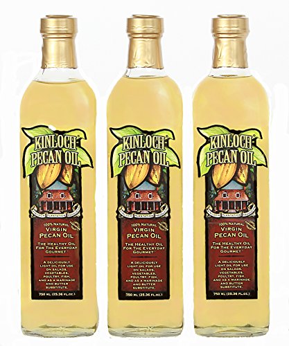 Kinloch Plantation Products Pecan Oil, Three (3) 750 Ml Bottles #TOP24