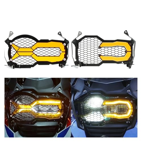 Calandre phare BMW R1250GS cache protecteur de phare moto maille