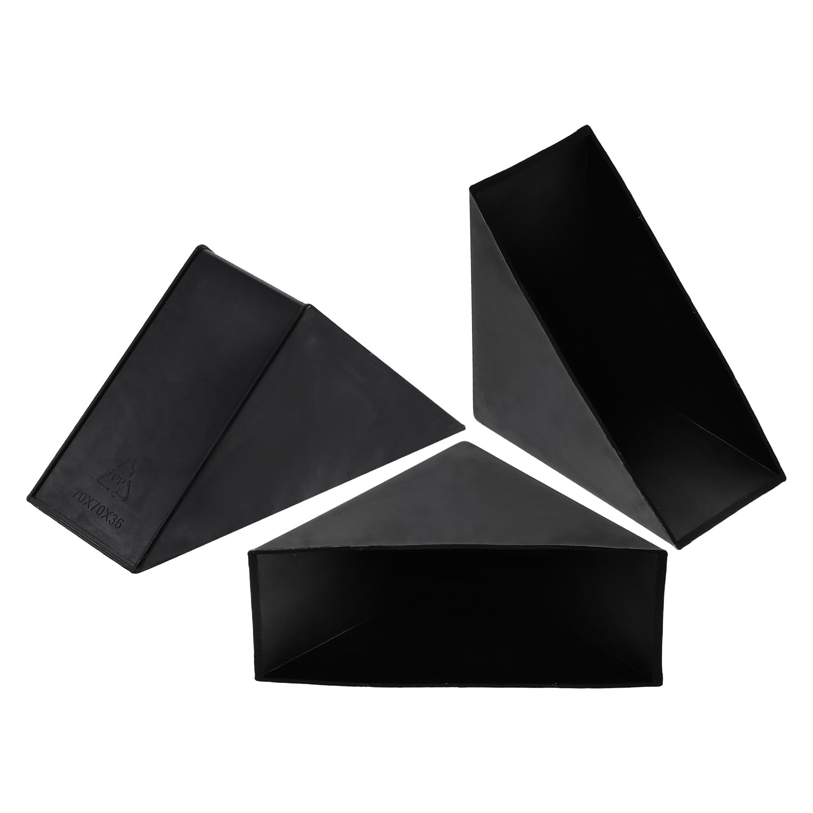uxcell 8Pcs Plastic Corner Protectors 36x95mm Right Angle Shape Glass Corner Guards Cushion for Corner Protection of Glass, Mirror, Tile, Black