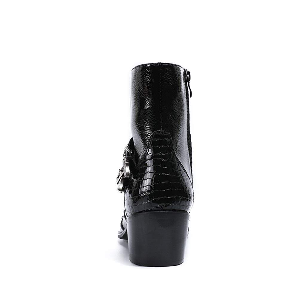 Amazon.com: Rui Landed Ankle Boot for Men High Top Boot Slip  display picture 3