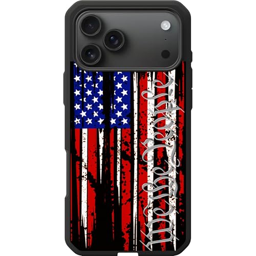 EGO TACTICAL UAG Urban Armor Gear Civilian LT case Compatible with MagSafe iPhone 17 Pro [6.3" Screen] Limited Edition Print - Tattered US Flag We The People Constitution