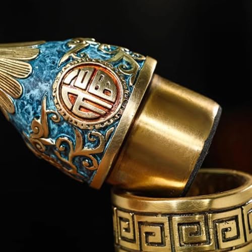 Exquisites Messing-Kürbisornament, das Reichtum und Glück in Ihr Zuhause zieht.