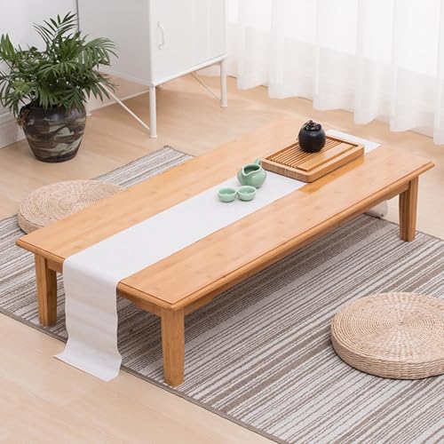 Table basse en bambou avec assemblage facile pour décoration tatami