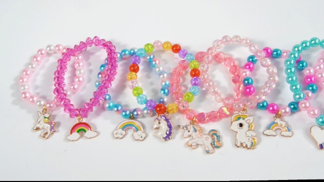 Pack De 3 Colliers Et Bracelets Licorne Sirène Pour Enfants – Bijoux Fantaisie Avec Pochette Cadeau – Idéal Pour Anniversaire