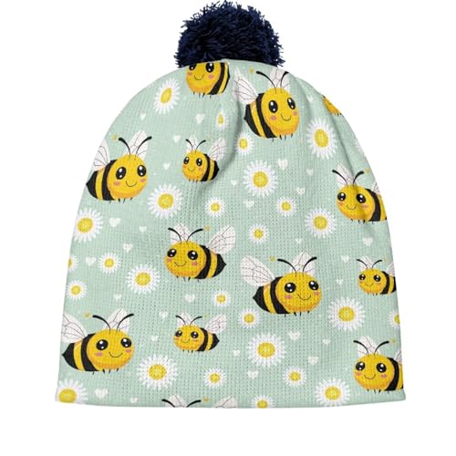 Baby Hats with Ball Boy Winter 2025 Trendy Hat Relaxed Simple Fit Baby Winter Hat for Kids Daily Vacation2